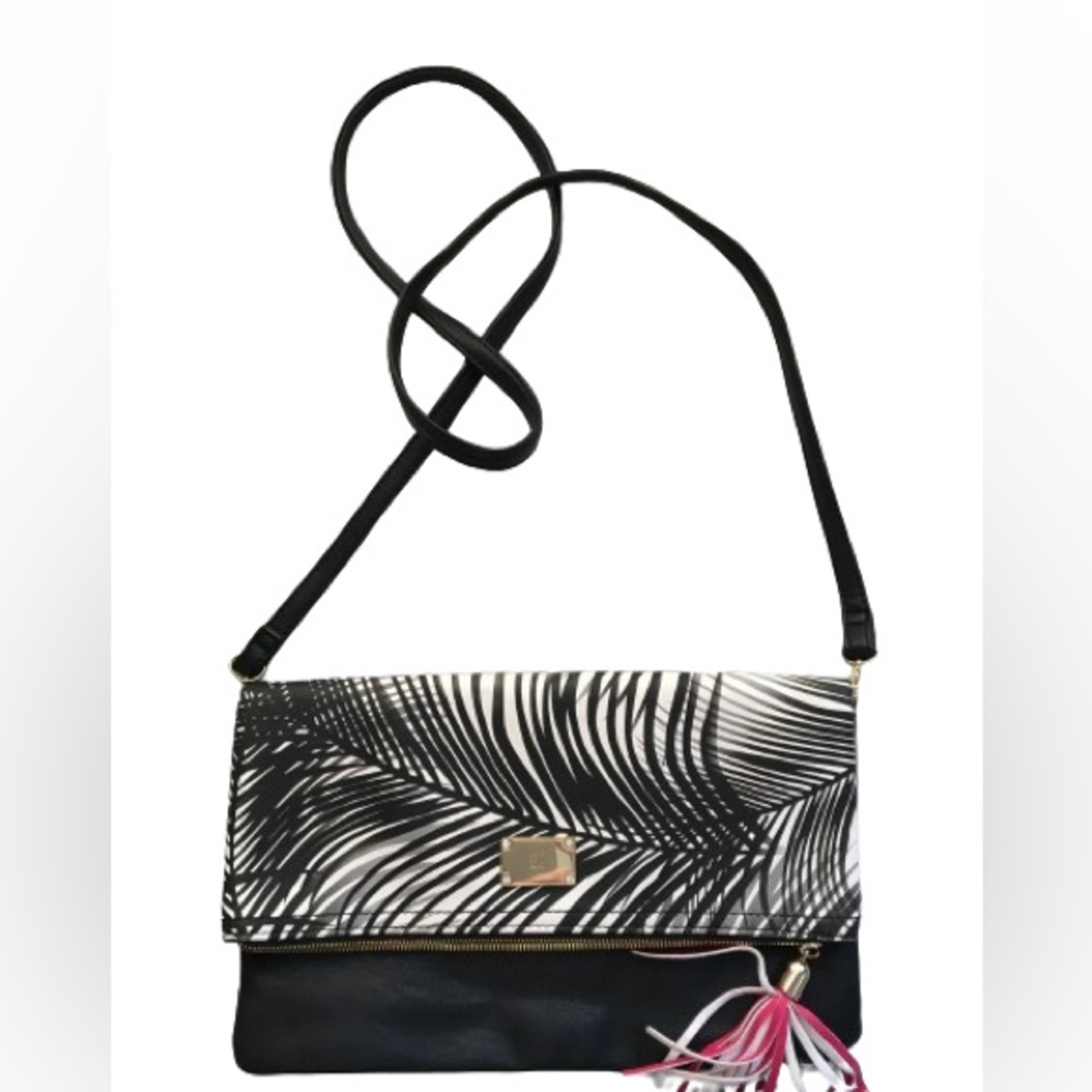 INC crossbody tropical print multi wear bag